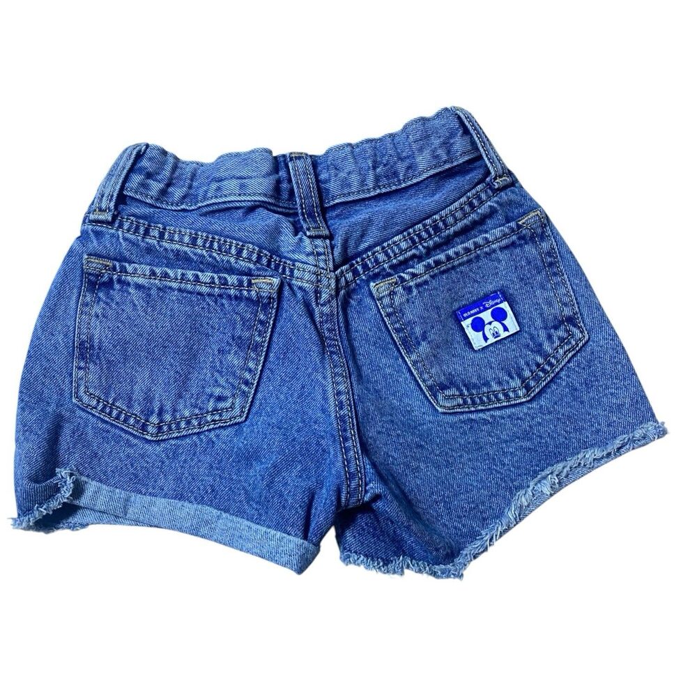 Y2K Minnie Mouse Embroidered Denim Shorts Girls Size 6 Old Navy Summer Blue - Picture 8 of 10